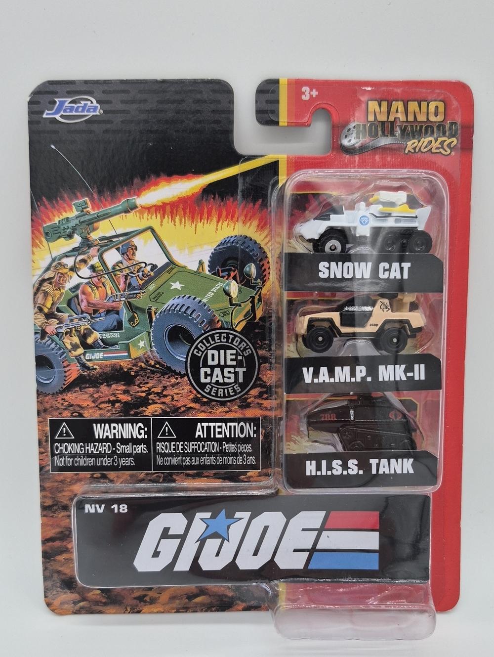 Jada G.I. Joe Nano Hollywood Rides Die-Cast 3-Pack New